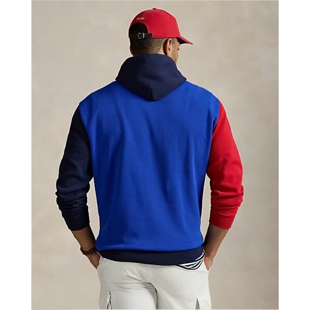 Polo Ralph Lauren Mens Color Blocked Double Knit Mesh Hoodie Men's Size 4XLT NWT - Picture 7 of 8